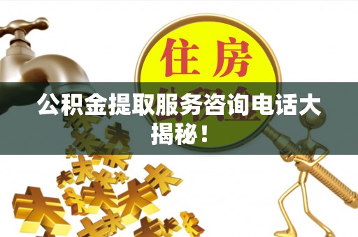 来凤公积金提取服务咨询电话大揭秘！